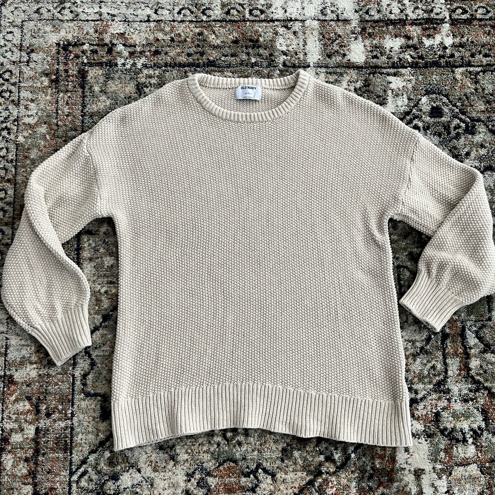 Cream Tunic Sweater